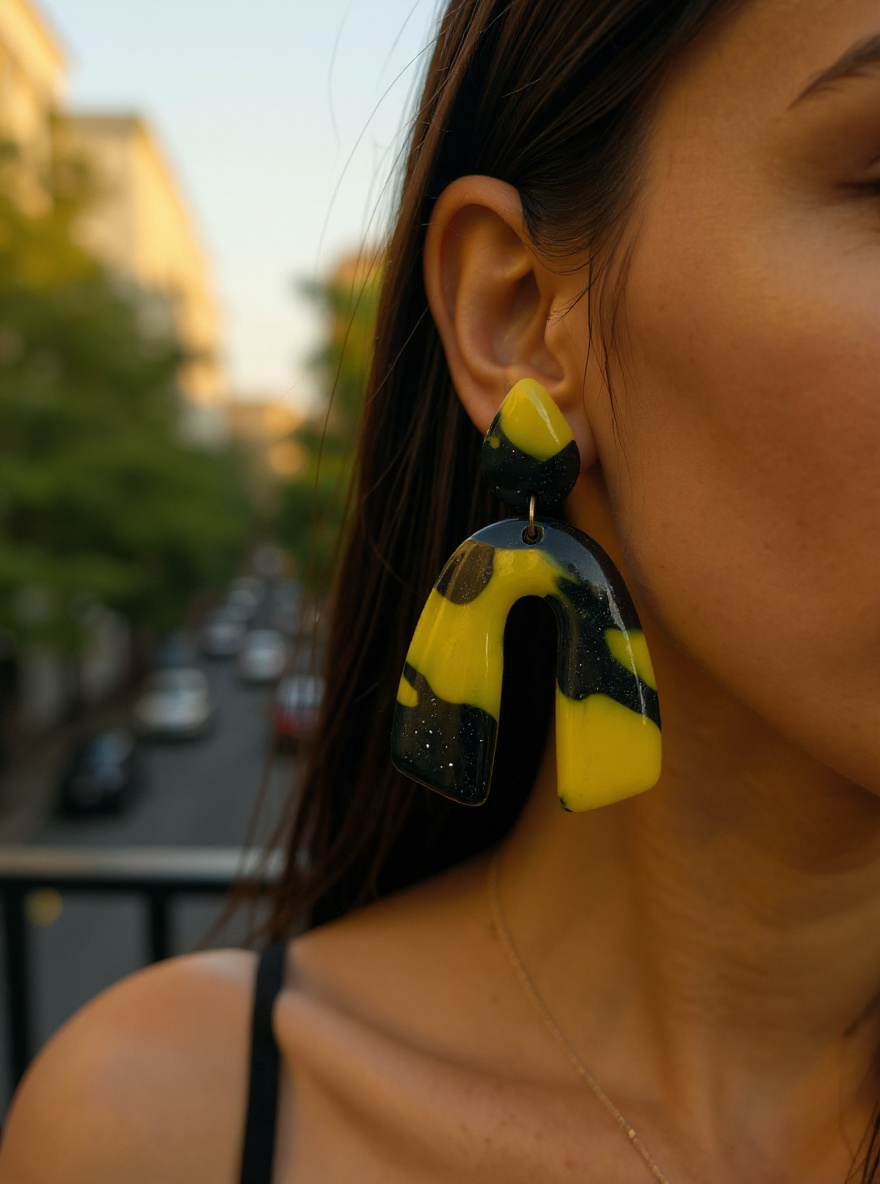 Venom Wave Arch Earrings